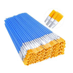 50Pcs Painting Brushes Set Art Round Flat Hair Nylon Hair Paint Brush for Oil Acrylic Watercolor Kids/Artists/Beginners/Student