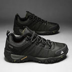 HIKEUP Non-slip Men Hiking Shoes Breathable Outdoor Wear Resistant Splashproof Climbing Men Sneaker Tourism Mountain Shoes