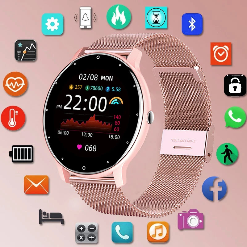 LIGE Waterproof Women Smart Band Watch Real-time Weather Forecast Men Watches Sports Ladies Smart Watch For Women Android IOS Main image