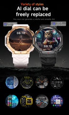 T-Rex 3 Ultra Military Grade GPS Smart Watch 10ATM Waterproof Compass Altimeter Barometric AMOLED Men HD Call Sports Smartwatch