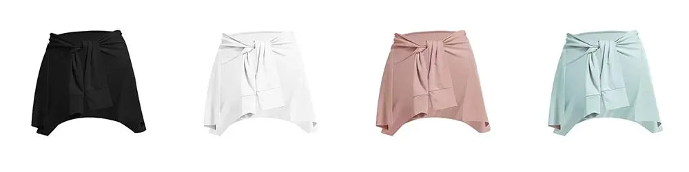 Gym Skirt Wrap Covering Buttocks Workout Fitness Wear Dance Ballet Skirts for Women Sport Yoga Dress Short Thigh Cover Skirt