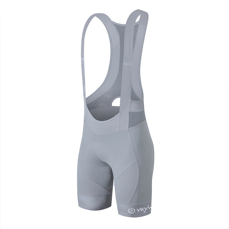 YKYWBIKE Men's Cycling Bib Shorts Road Bike Bibs Bicycle Tights Cycling MTB Bib Pants  with 6 Hours Padded Belgium Padding