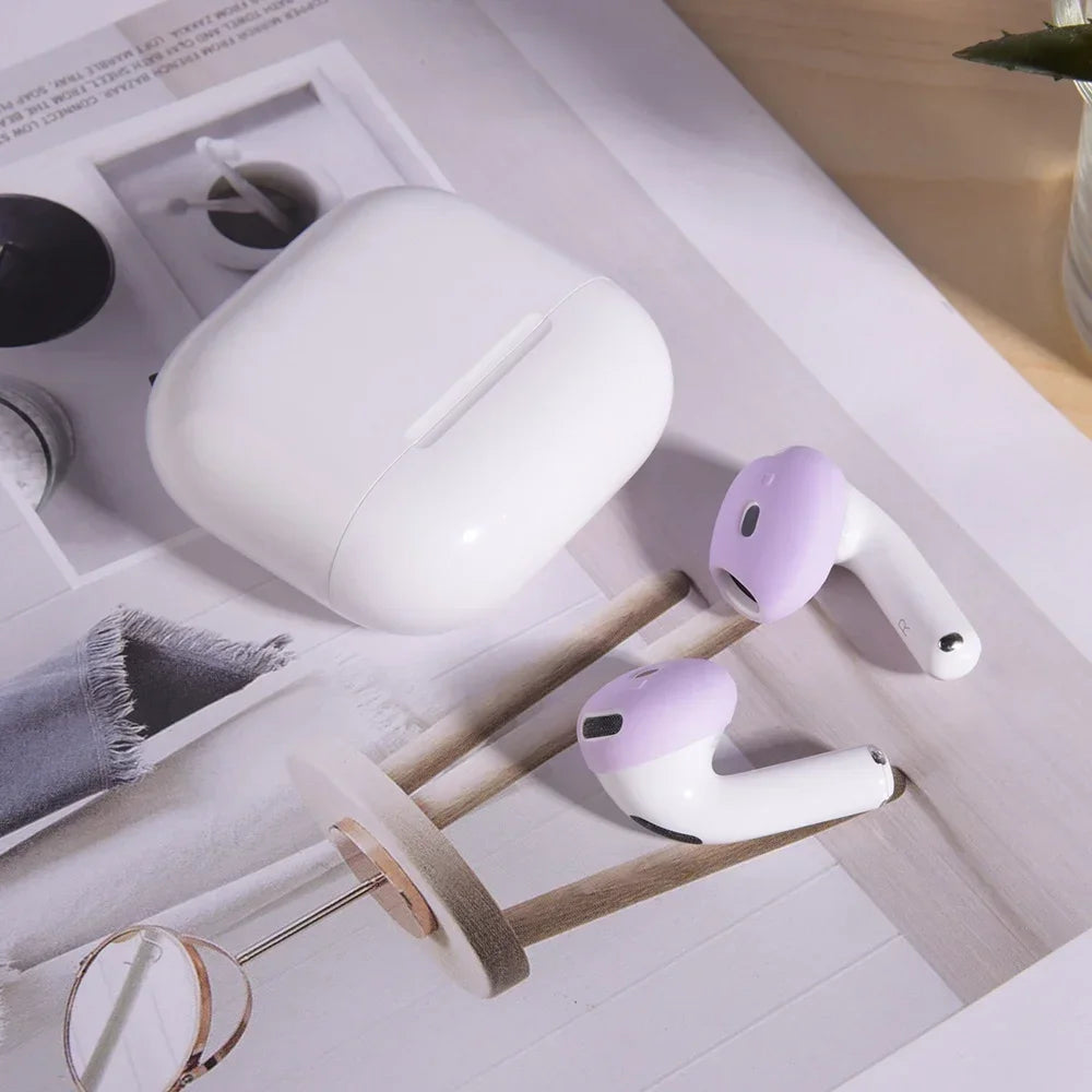 3 Pair Silicone Eartips For Apple AirPods 4 Replacement Ultra Thin Rubber Earbuds Ear Tips For Airpod 4 Anti-Slip Earphone Cover