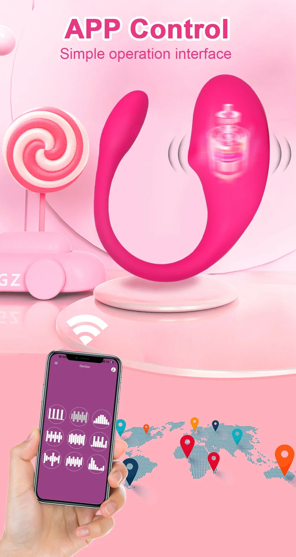 Wireless Bluetooth G Spot Vibrator for Women APP Remote Control Wear Vibrating Egg G Spot Clitoral Stimulator Sex Toys for Adult