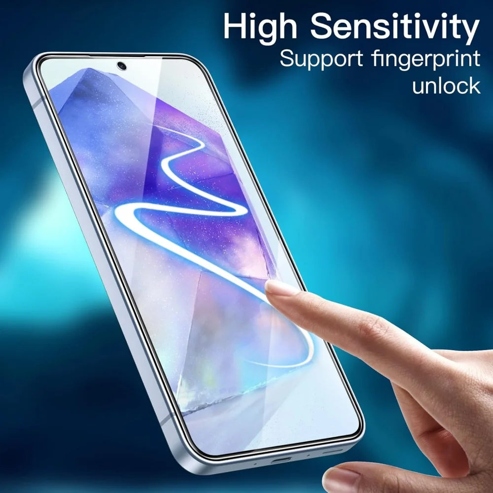 3PCS HD Tempered Glass For Samsung A17 A27 A37 A57 A16 A26 A36 A56 A55 A53 A54 A35 A25 A15 Screen Protector Samsung Galaxy S26 S25 S24 Ultra Cristal Templado S24 FE S23 S22 S21 Plus