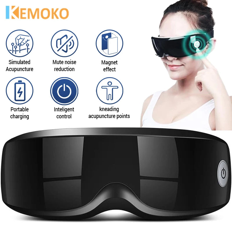 Eye Massager 9 Modes Magnetic Therapy Vibrator Smart Eye Massage Instrument Removal Relieves Fatigue Eyeball Massage Health Care Main image