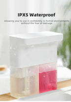 New Automatic Dishwashing Liquid Sensor Kitchen Double Head Gel Foam Hand Sanitizer Soap Dispenser Wall Hanging