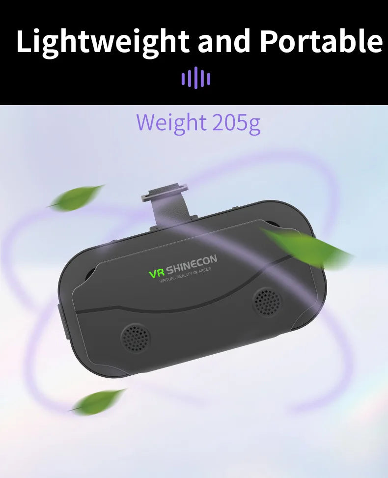 VR Glasses 3D Virtual Reality Headset Devices Helmet Lenses Goggles Smart For Smartphones Phone Cell Mobile Game Viar Viewer Set