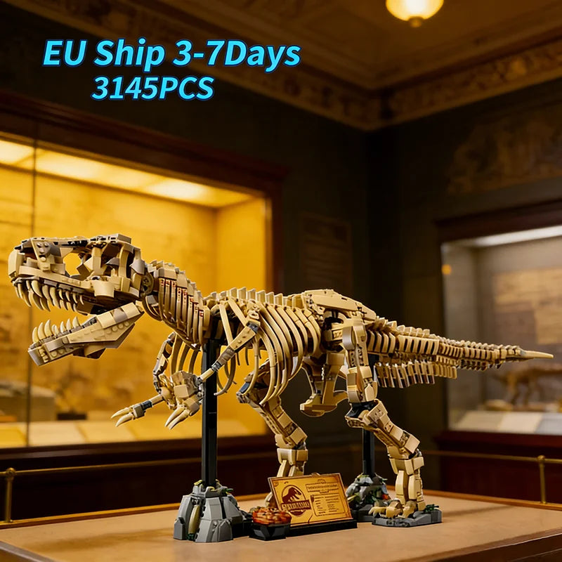 3145pcs 76968 Dinosaur Park Fossils Building Blocks Set Adults Assembled Bricks Model Toy Birthday Gifts Compatible With Set Main image