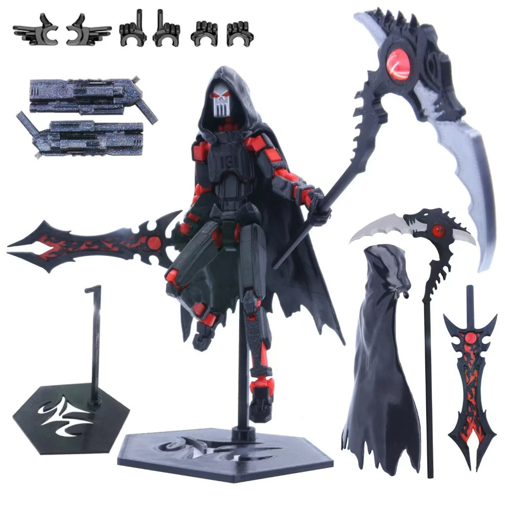 T13 Action Figure 3D Printed Multi-Jointed Movable Titan 13 Lucky Dummy Nova Robot Action Figure Desktop Assembly Completed Gift