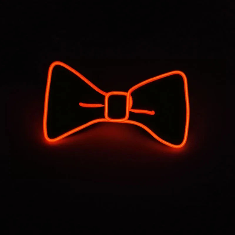LED Glowing Bow Ties for Men Light Up Ties Personalized Night Club Concert Masquerade Accessory for Carnival Decor
