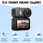 DJI OSMO NANO Lightweight Sports Action Video Cameras 1/1.3 ″ Sensor 143 ° Wide Wearable Camera For Cycling Running Vlogging