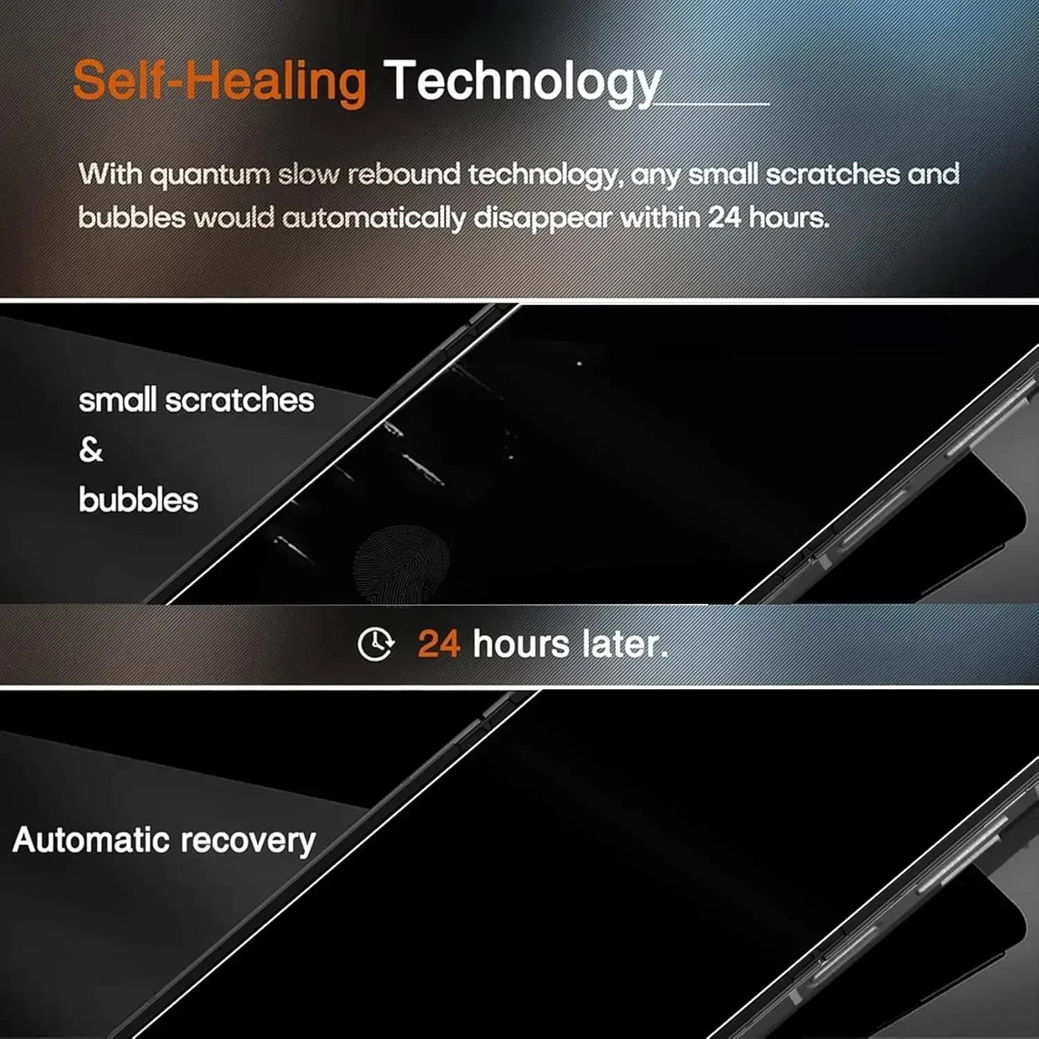 4in1 Privacy Screen Protector Inner & Outer Anti-Spy Hydrogel Films for Samsung Galaxy Z Flip 7 Flip7 Anti-peeping Protectors