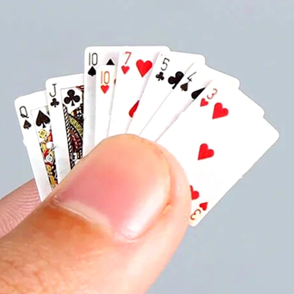 Small Mini Pokers House Portable Poker Chips Clear Playing Cards For Family Game Juegos de mesa Main image