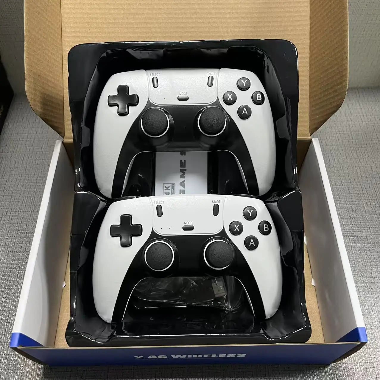 4K 64G Retro Game Console: M15 Game Stick with 40000+ Classic Arcade Games, Dual Wireless Controllers 2-Player TV System