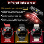 2026 New Accurate Body Health analysis Smart Watch Men ECG Blood lipids Uric acid Blood Pressure Body Fat Voice Call Smartwatch