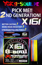 NEW ygk g-soul pe line X16 strands fishing line braided 300/500M For fishing equipment carp Multifilament Strong Weaves Wired PE