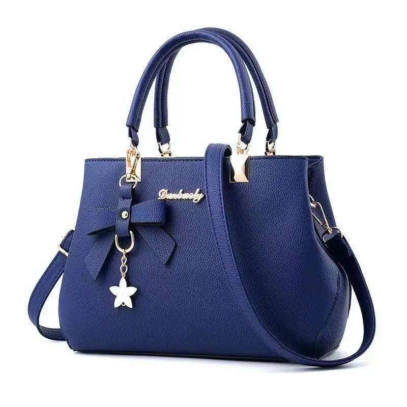 New Korean version trendy autumn and winter bow women's bag portable shoulder bag messenger bag killer bag mother bag large capa