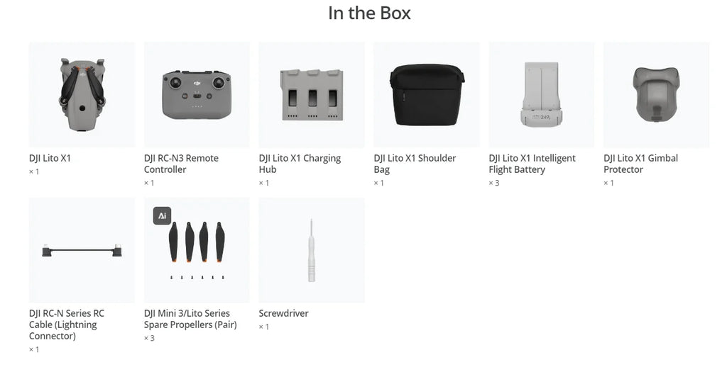 DJI Lito X1 Foldable Lightweight 4K Drone with Obstacle Detection ActiveTrack 1/1.3 Inch Sensor 15km Transmission for Beginners C0