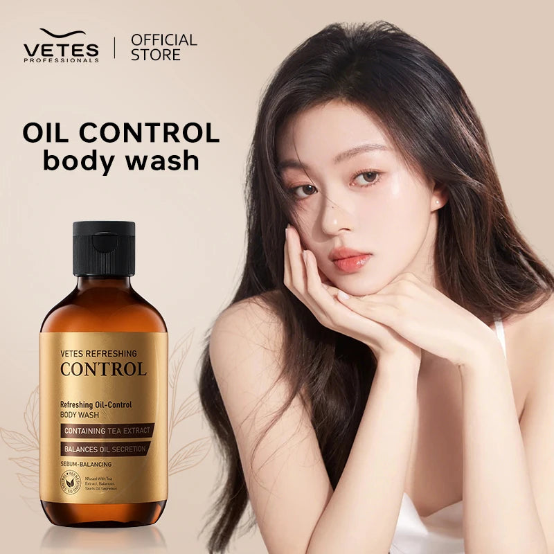 VETES 260ml Body Wash Tea Fragrance Shower Gel Oil Control Deeply Cleanses Keep Fragrance Take a Bath Balance Water and Oil Main image