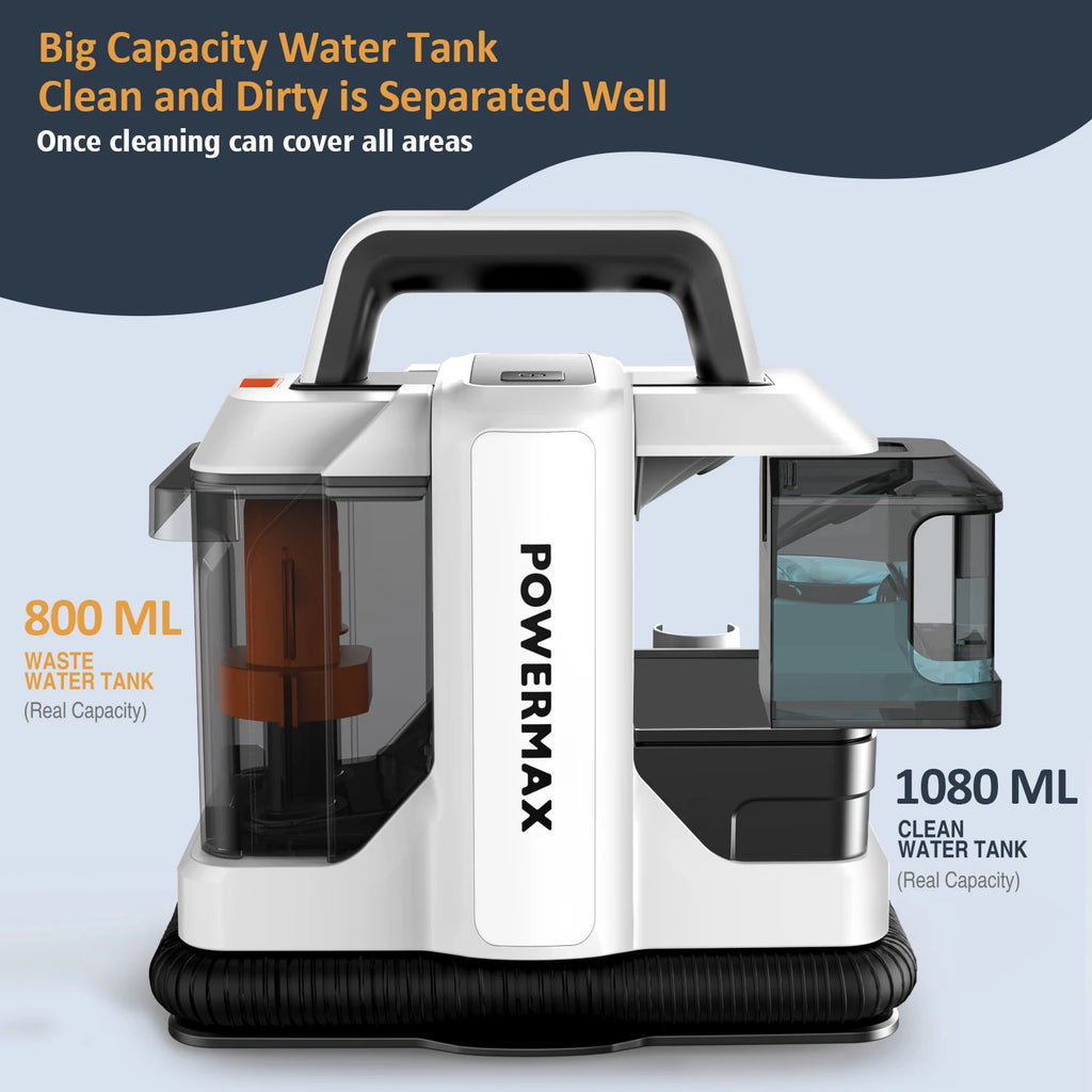 OMESER W05 Handheld Carpet Cleaner 750W 15Kpa Corded Spot Clean Machine Wet Fabric Carpet Sofa Cleaning Pet Portable Car