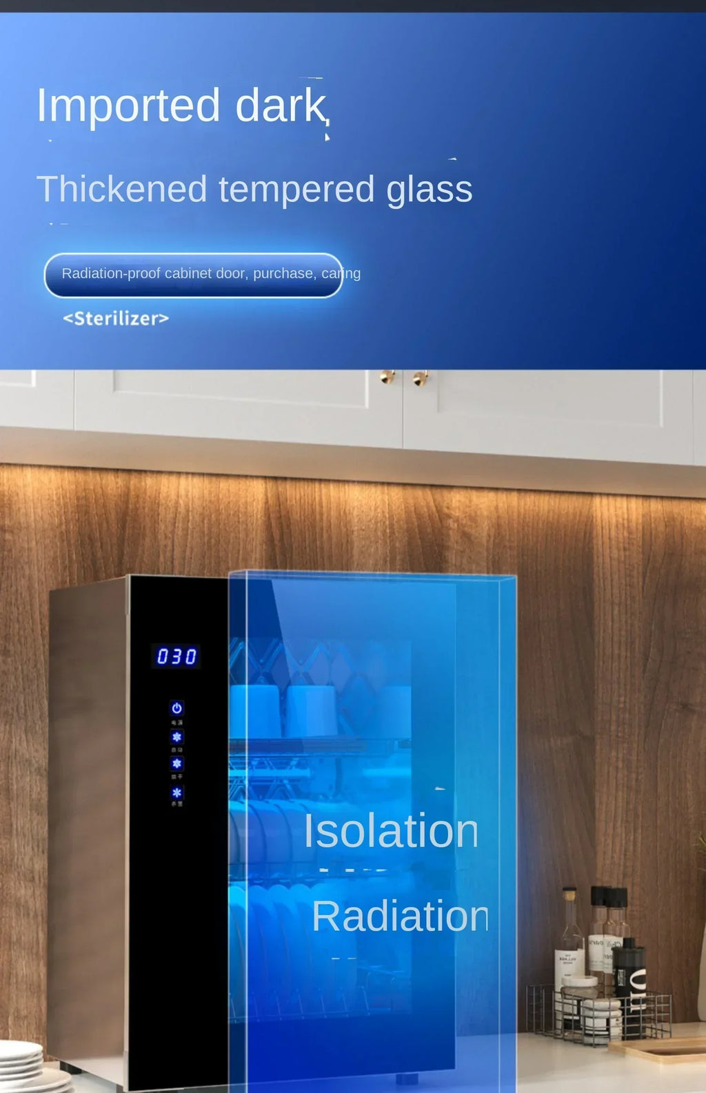 220V Good Housewife Compact UV Sterilizer - Portable High-Temp Drying Machine for Home Kitchen Use