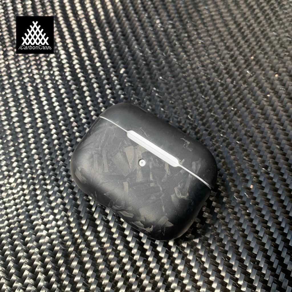 Matte Real Forged Carbon Fiber Case for Apple AirPods Pro 3 2 1 Airpods 3 4 Gen Light Protective Cover for Airpod Pro2 Earphone