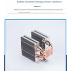6 Heatpipe CPU Air Cooler Desktop Dual-Tower Heatpipe Cooling System Silent Dual-Fan CPU Cooler