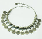 Multi-style Vintage Coin Choker Necklace for Women Boho Afghan Ethnic Gypsy Native Tribal Dress Turkish Pakistan Indian Jewelry