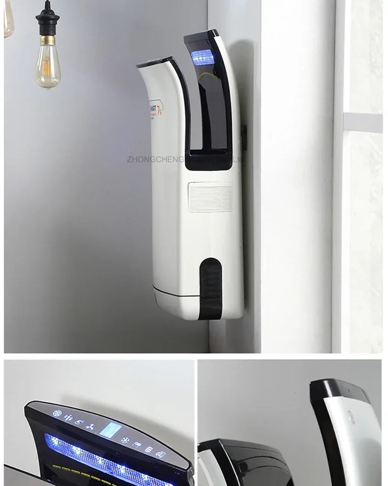 Full New Hand Dryer Induction Hotel Restauran High Speed Jet-type Hand Drying Machine Double-sided hand dryer 220v