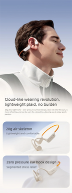 Sanag B33S Bone Conduction Bluetooth Earphones Open Ear IPX8 Swimming Headphones Choice 32GB Memory Wireless Headset MP3 Earbuds
