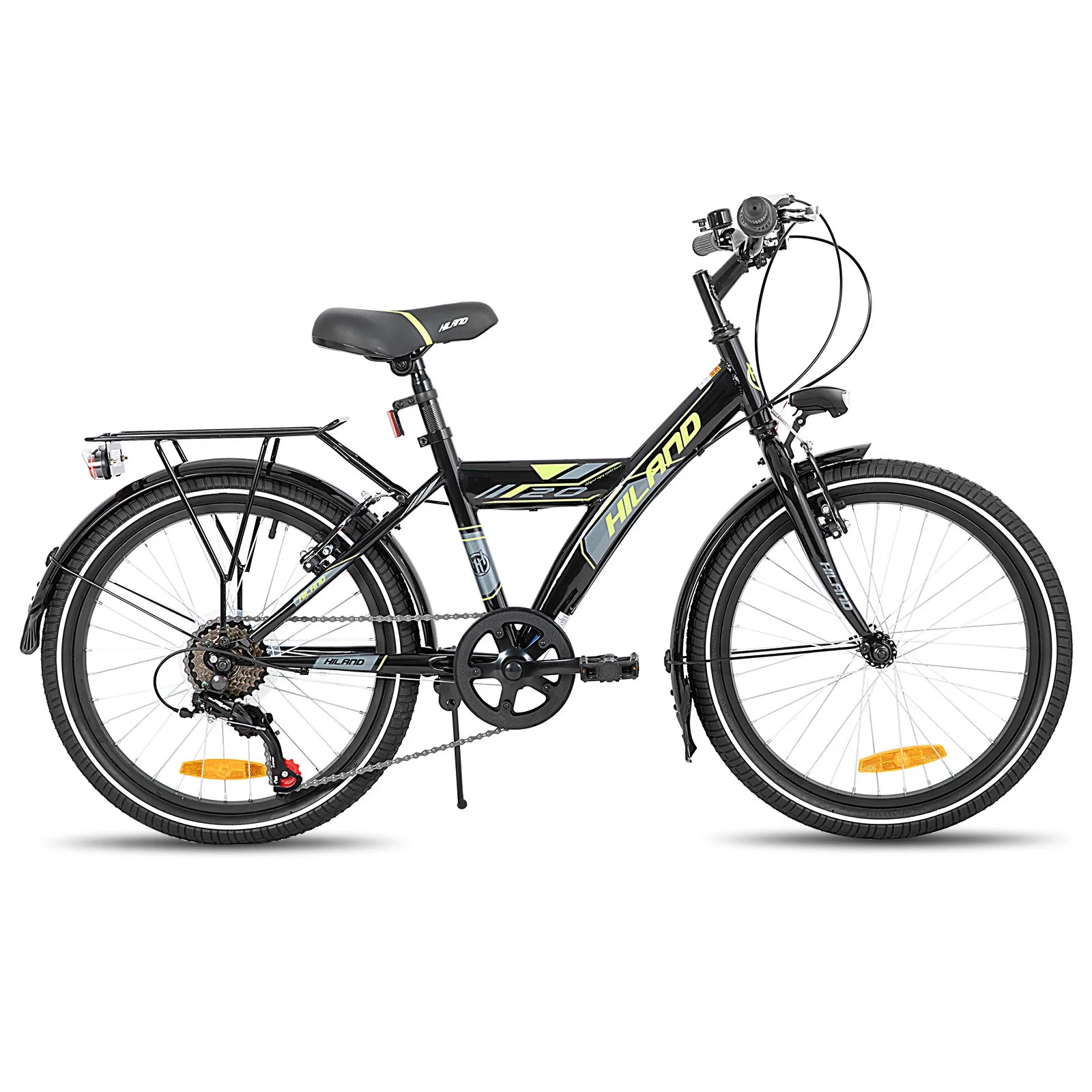 Hiland 20/24 Inch Children's Mountain Bike for Children Boys Girls from 6-10 Years with Shimano 6 Speed Gears