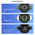 5MP Security Camera Outdoor Wireless 2.4G WIFI PTZ Auto Tracking Cameras Floodlight Color Night Vision IP66 Waterproof Two Way Audio Surveillance Cam