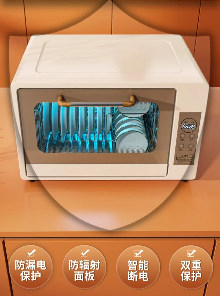 220V UV Disinfection Cabinet Portable Sterilizer for Baby Bottles Tableware Household Kitchen