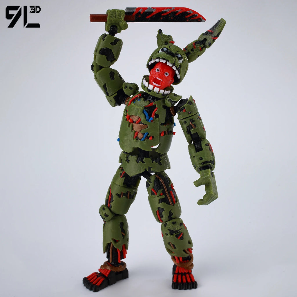 9L3D Printed FNAF Freddy Fazbear's Pizza Springtrap Toys Action Figures Anime Model Lucky13 Dummy13 Titan13 Ornaments Gifts