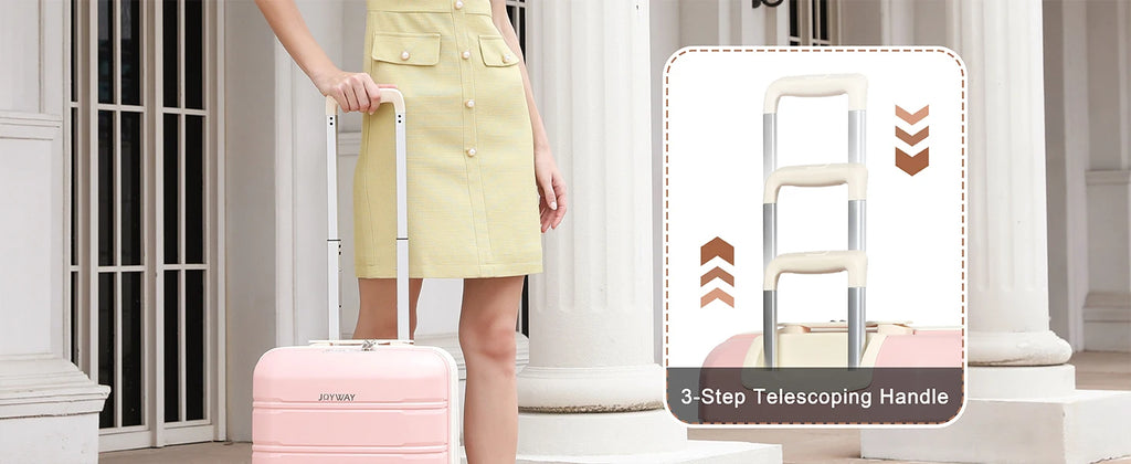 Joyway Travel Luggage Sets, Stylish Carry On Checked Suitcase Set,Sturdy Durable Scratch-resistant,TSA Lock,Spinner Wheels