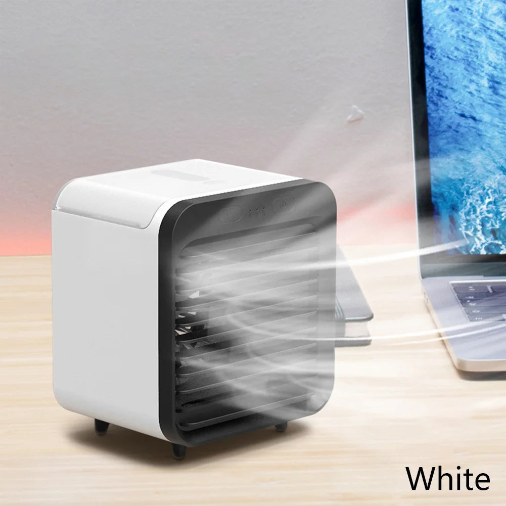 New Portable USB Chargeable Mini 3 Gear Air Conditioner Cooler Fan Air Conditioner Air Cooling Office Desktop Fan