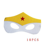 32/28/10 Pcs/Lot Superhero Mask Cosplay Christmas Halloween Kids Adult Carnival Party Props Children's Birthday Felt  Masquerade
