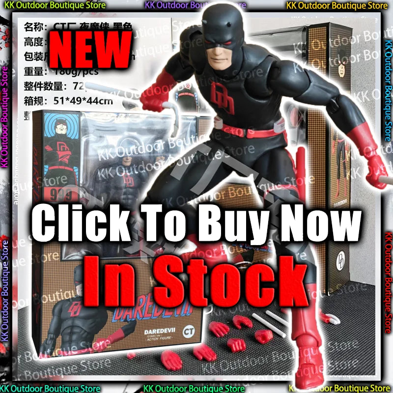 In Stock Ct Toys Daredevil Black 999 Red Mafex 223 Figure Comic Version Anime Action Figure Figurine Statue Model Gift Kids Toys Main image