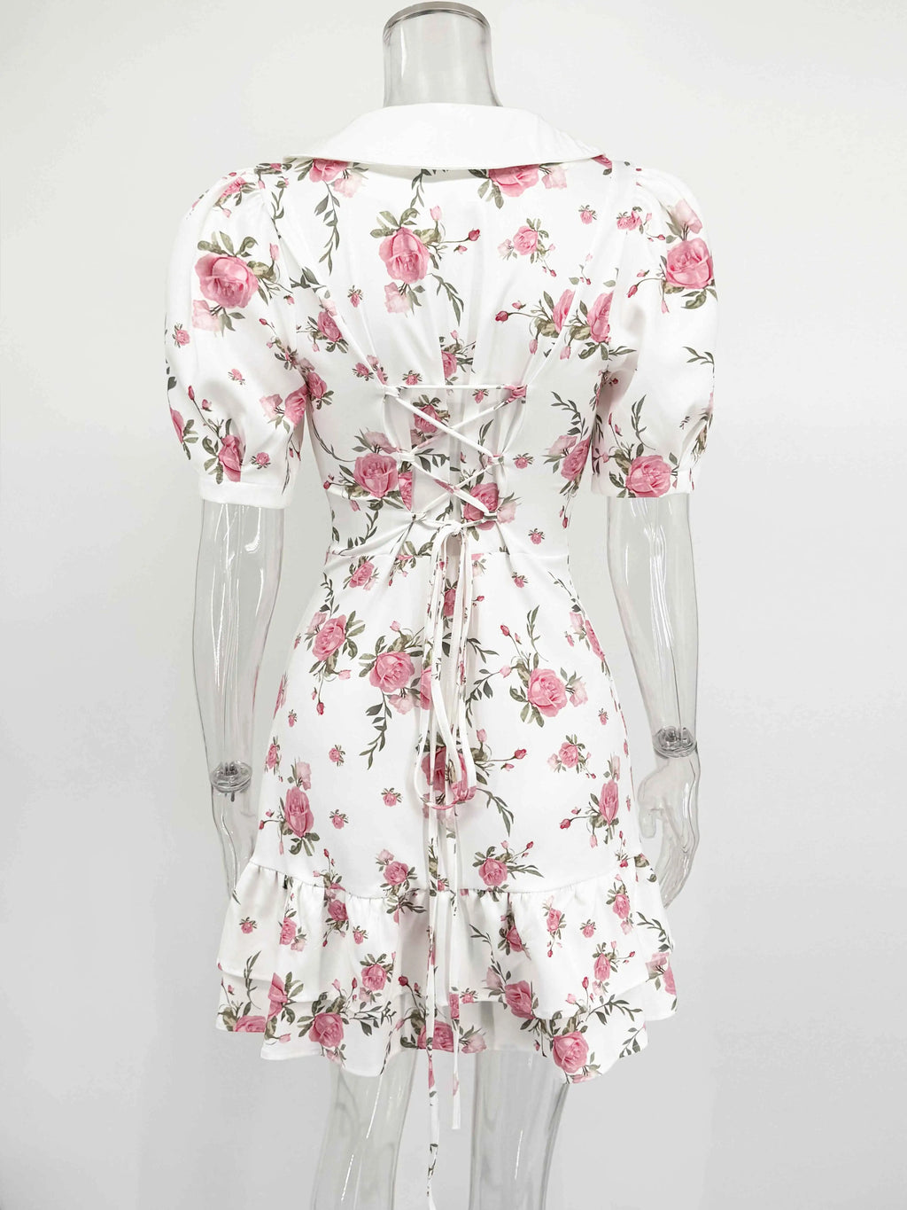 Tossy Printed Lapel Fashion Mini Dress Women's Short Sleeve Patchwork Contrast Elegant Summer Dress 2025 Female Bodycon Dress