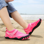 Men Women Water Shoes Quick Dry Non-Slip Five Finger Shoes Outdoor Wading Swimming Barefoot Aqua Shoes Lightweight Sneakers