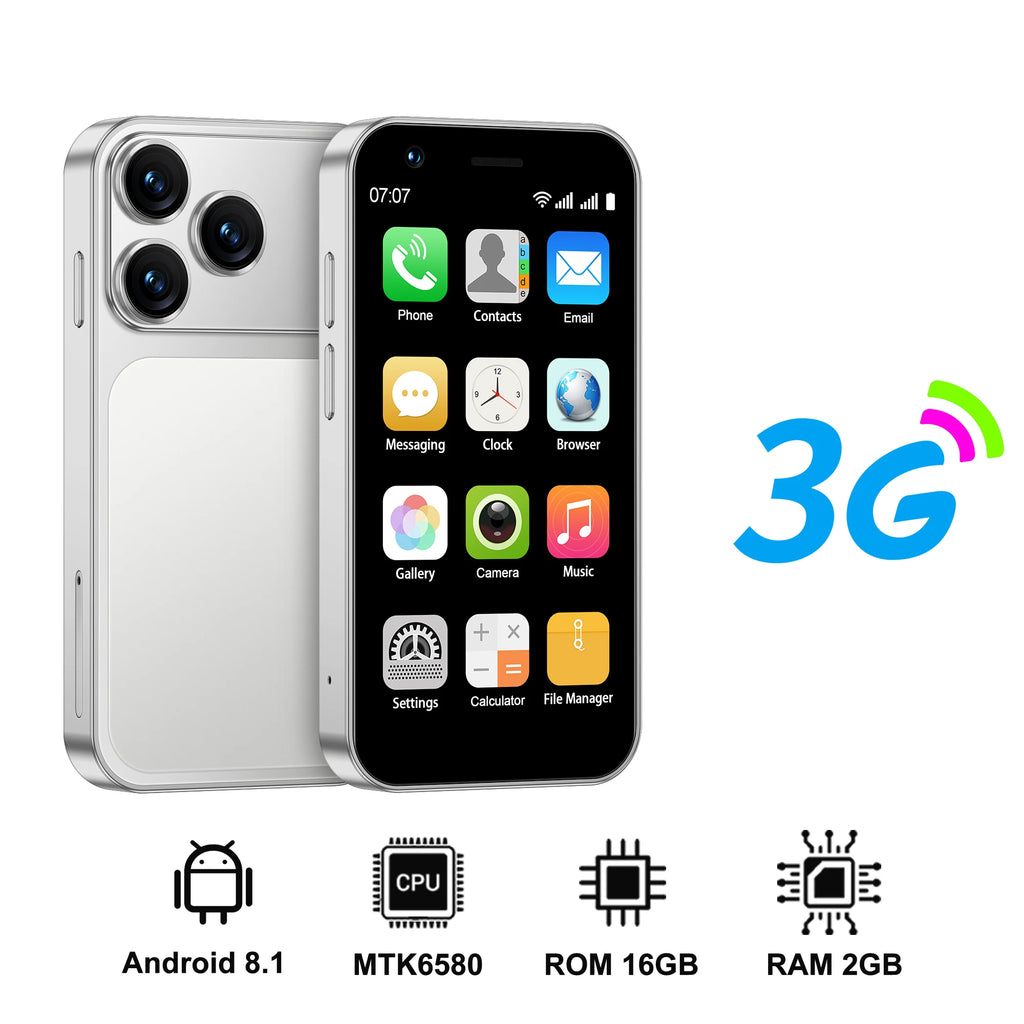 SERVO 18SE MINI 3G Pocket Smartphone Android System Google Play 16GB ROM 2MP Camera WiFi Super Small Smart Phones 2 SIM Standby