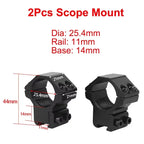 2PCS Hunting Rifle Scope Mount Ring for Dia 25.4mm 30mm 35m Tactical Scope Flashlight 11mm 20mm Picatinny Rail Mount Accessories