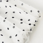 hirigin Polka Dot Floor-length Chiffon Skirt French Style Ruffled Mesh A-line Skirts Elegant Maxi Bottoms High Waist Streetwear