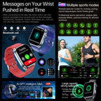 New Health Watch Uric Acid Blood Pressure Blood oxygen Body Analysis Body Fat SmartWatch ECG+PPG Bluetooth call Clock Women Men
