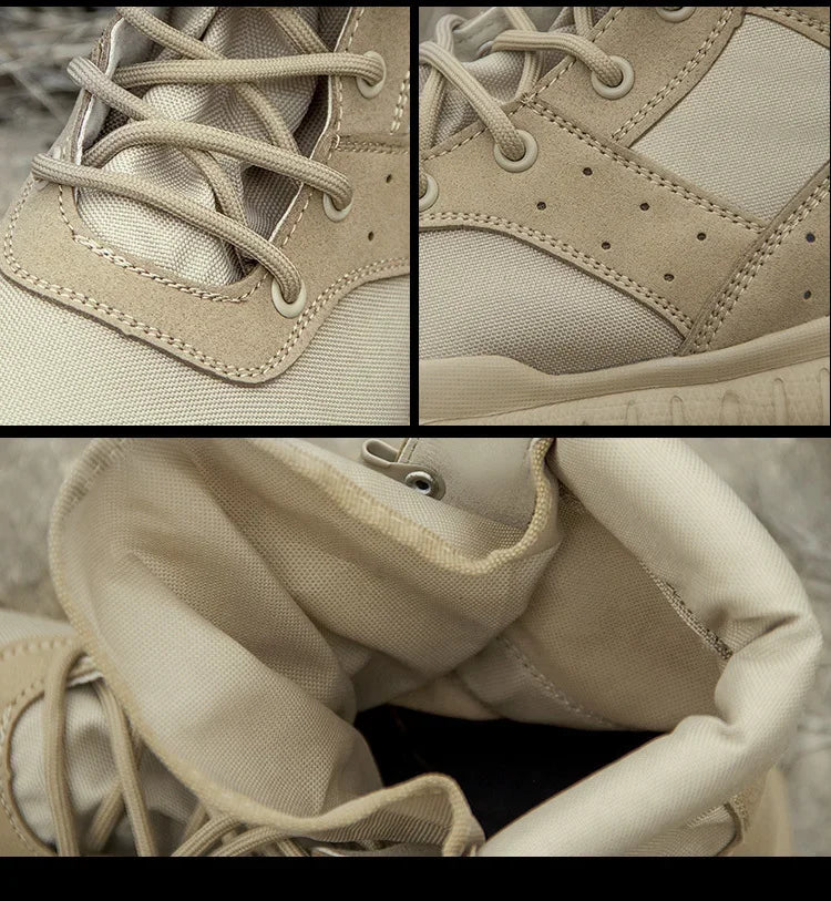 35-47 Size Men Women Ultrallight Outdoor Climbing Shoes Tactical Training  Boots Summer Breathable Mesh Hiking Desert Boot