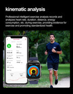 2026 New Nursing Grade Uric acid Blood lipids Smart Watch Men ECG+PPG Blood Pressure Heart Rate Bluetooth Call Health Smartwatch