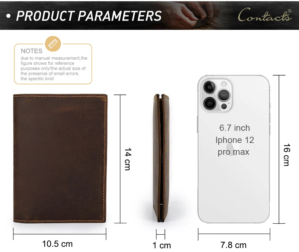 Retro Leather Passport Cover RFID Blocking For Cards Travel Passport Wallet Document Organizer Case With 1 Pen Holder Men Women