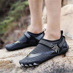 Men Women Water Shoes Quick Dry Non-Slip Five Finger Shoes Outdoor Wading Swimming Barefoot Aqua Shoes Lightweight Sneakers