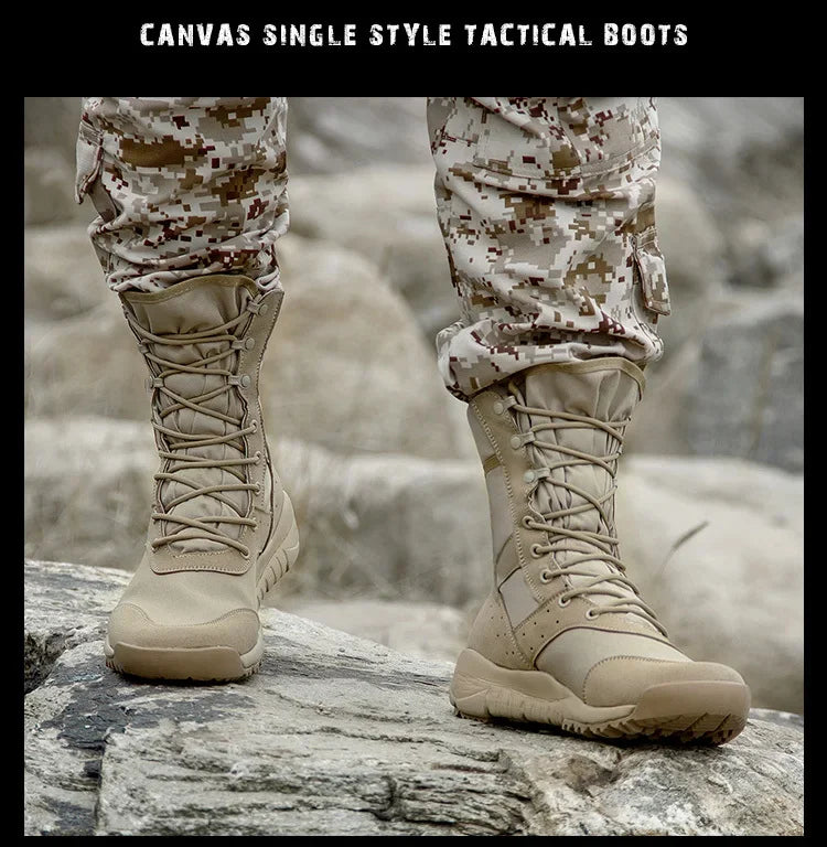 35-47 Size Men Women Ultrallight Outdoor Climbing Shoes Tactical Training  Boots Summer Breathable Mesh Hiking Desert Boot